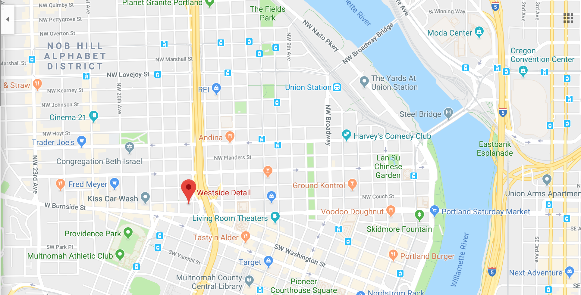 Westside Detail Location on Google Maps